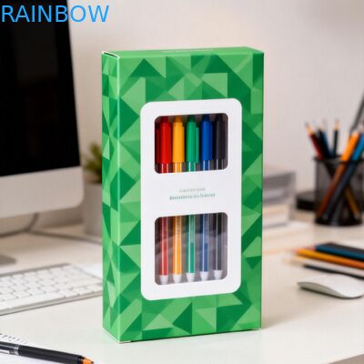 علبة ورقية ذات حجم مخصص مع عرض نافذة واضحة و 350 غرام سمك للتعبئة الغذائية