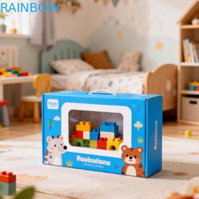 علبة ورقية ذات حجم مخصص مع عرض نافذة واضحة و 350 غرام سمك للتعبئة الغذائية