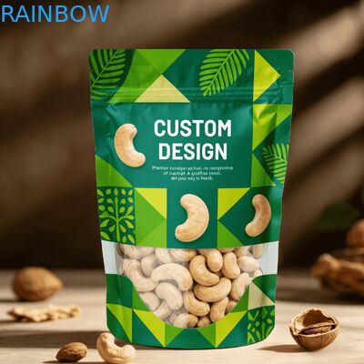 حقيبة تغليف طعام بلاستيكية معاد تدويرها ذات طباعة رقمية مخصصة عالية الجودة مع كيس قائم بالحرارة