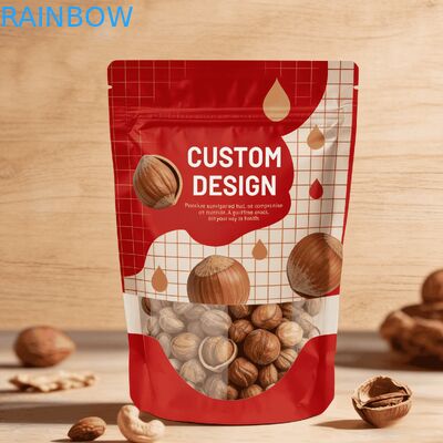 حقيبة تغليف طعام بلاستيكية معاد تدويرها ذات طباعة رقمية مخصصة عالية الجودة مع كيس قائم بالحرارة