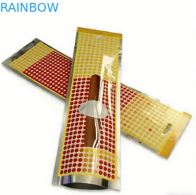 Custom Printed Smell Proof Holographic Mylar Bag with Three Side Seal Ziplock Pouch