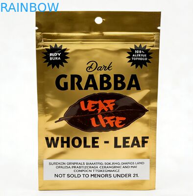 طباعة مخصصة الصف الغذائي مقاومة للأطفال ثلاثي الجانب الختم كيس مايلر زيبلوك