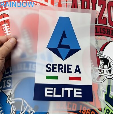 ملصق حراري فضي لامع مخصص مضيء في الظلام بنمط مخصص، ملصق نقل حراري للملابس