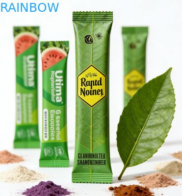 مخصص 1 جرام 3 جرام 5 جرام الحليب مسحوق شاي مسحوق الكولاجين الكيس الحرارة قابل للغلق قابلة لإعادة التدوير PET الألومنيوم احباط مغلفة سستة الغذاء حقيبة