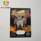 3D الكركدن نفطة بطاقة التغليف الكركدن 12 Rhino 11 رجل ملاحق الجنسي لتعزيز الداعم