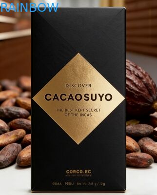 صندوق كرافت مخصص مطبوع بدرجة غذائية قابلة للتحلل لتغليف ألواح الشوكولاتة صندوق هدايا فارغ بنافذة شفافة