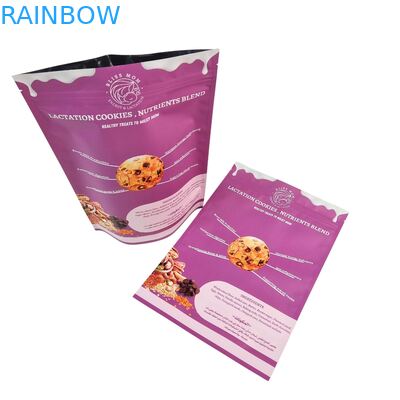 حقيبة طعام قابلة لإعادة الإغلاق، قابلة للتخصيص، مقاومة للرطوبة، ذات جودة مضمونة، قابلة للختم الحراري، وقابلة للوقوف