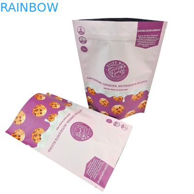 حقيبة طعام قابلة لإعادة الإغلاق، قابلة للتخصيص، مقاومة للرطوبة، ذات جودة مضمونة، قابلة للختم الحراري، وقابلة للوقوف