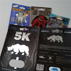 3D بطاقة نفطة حزمة التعبئة والتغليف مخصص مطبوعة ورقة بطاقة Rhino 7 جاكوار 30000 حزمة حبوب منع الحمل الجنس