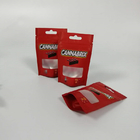 الحقائب البلاستيكية الطبية Cbd Packaging Smell Proof 1 / 4oz 1 / 2oz 1oz مع نافذة / سحاب