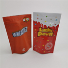 Cbd Candy Gummy Plastic Pouches Packaging Ziplock Bags Recyclable With Window