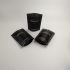 الوقوف كيس ورق الكرافت الأسود قابل للغلق كيس البريدي قفل قابل للتحلل ورق الكرافت كيس القهوة