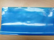 أزرق شفاف ثلاثة جانبي ختم مكافحة ساكنة حقيبة سحاب للمنتجات الإلكترونية