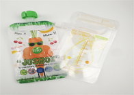 الحقيبة البلاستيكية المطبوعة الرقمية للحصول على عصير الزبادي ضغط كيس تغليف أغذية الأطفال
