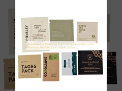 كيس تعبئة من ورق الألومنيوم الختم الحراري مستحضرات التجميل لوشن الشامبو العينات العينات العينات العينات العينات العينات العينات العينات