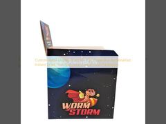 عرض تجزئة مخصص مربع ورقي قابل للطي 3.5g لفطور الفواكه المجففة الفورية المكسرات الحبوب الغذائية التعبئة