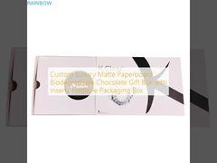 علبة هدايا الشوكولاتة المتحللة بيولوجيا مع إدراجات علبة تغليف قابلة للطي