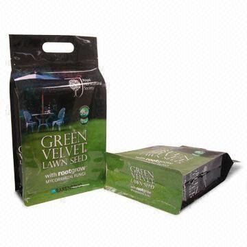 غير الحيوانات السامة البلاستيك أغذية الحيوانات الأليفة الحقيبة مع القاع مسطحة والتعامل معها