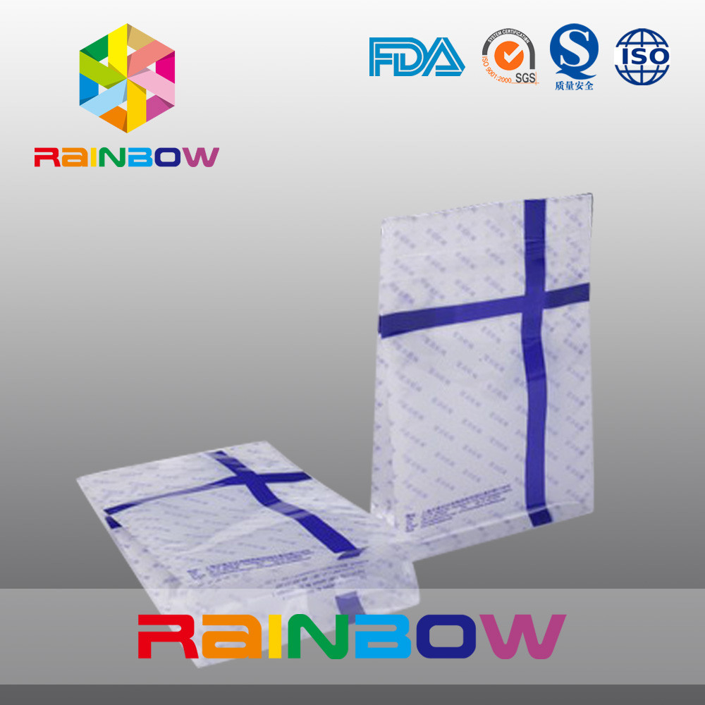 الحفر المطبوعة مسطحة القاع الحقائب البلاستيكية Ziplock الغذاء الصف الصف