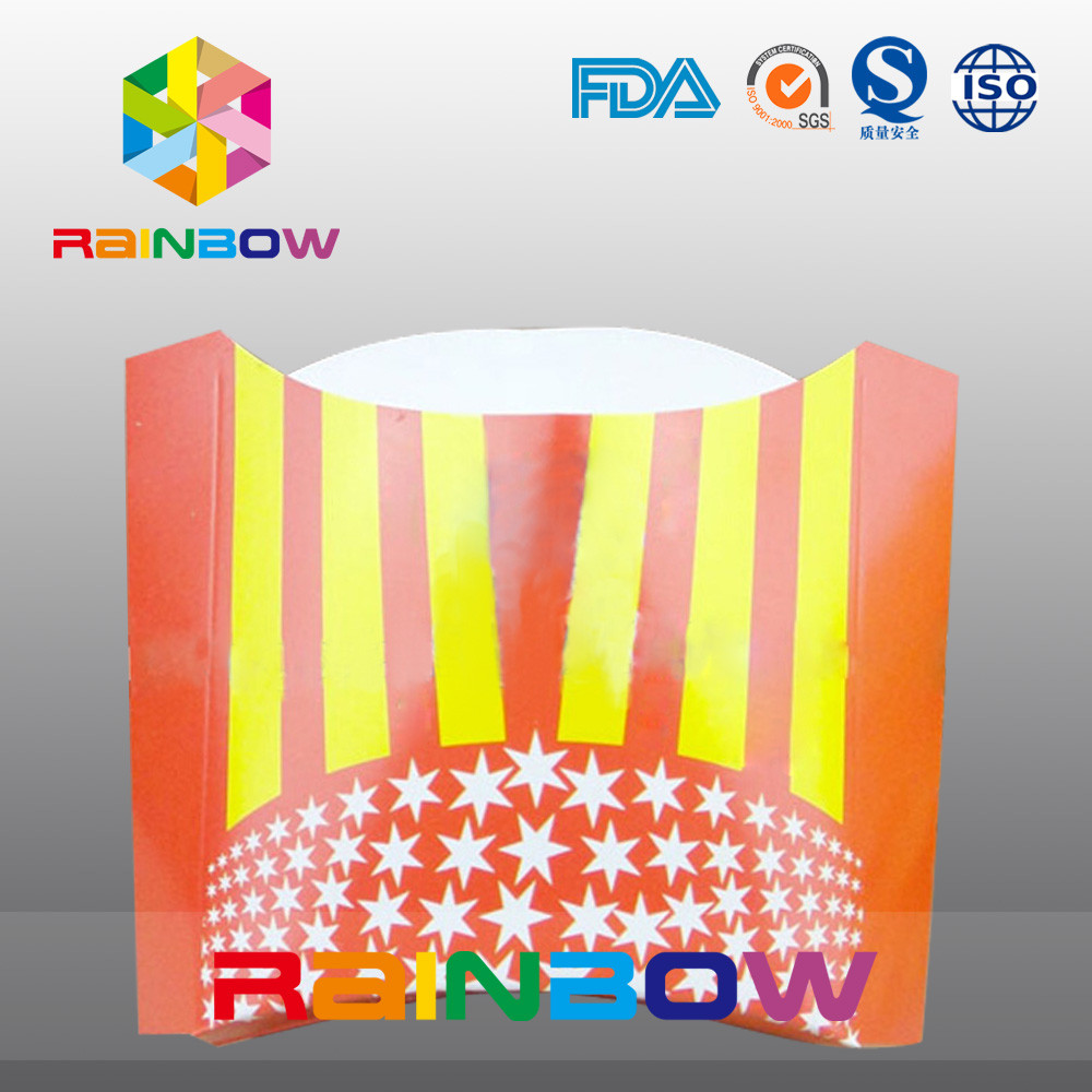 قابل للتفسّخ حيويّا يكسّر مستهلك ورقة صندوق فرنسيّ Fry يعبّئ