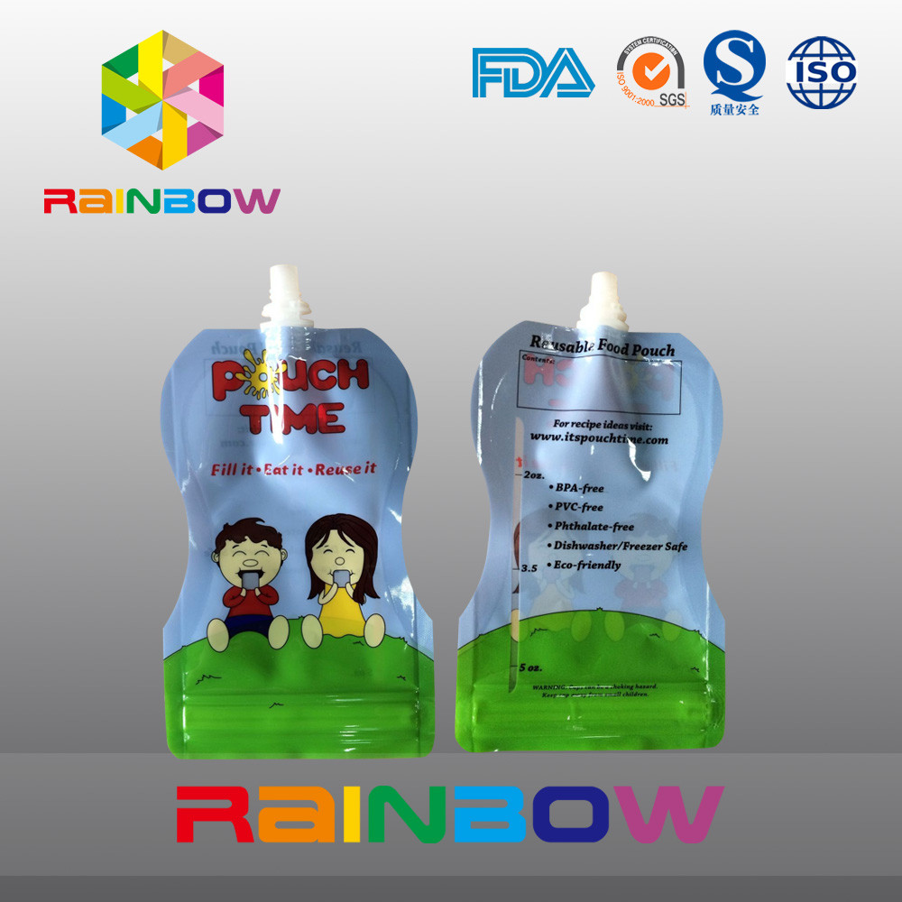 نوع مجاني 5 عوز الوقوف الحقيبة التعبئة والتغليف لباباي الغذاء مع زيبر Reclosbale