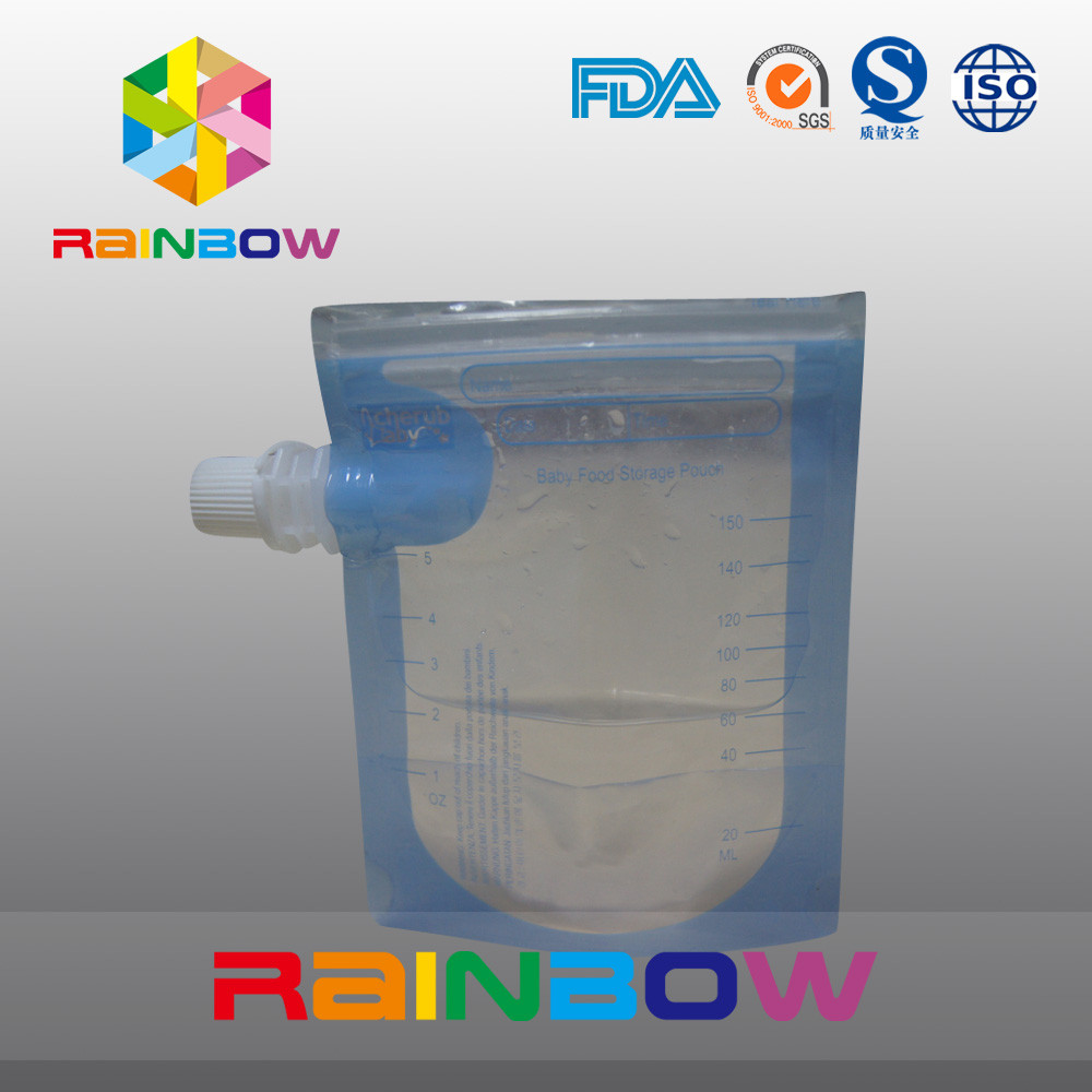 Transprent الجانب مجمعة الحقيبة للمياه / المشروبات ، دوق-باي مع زيبر