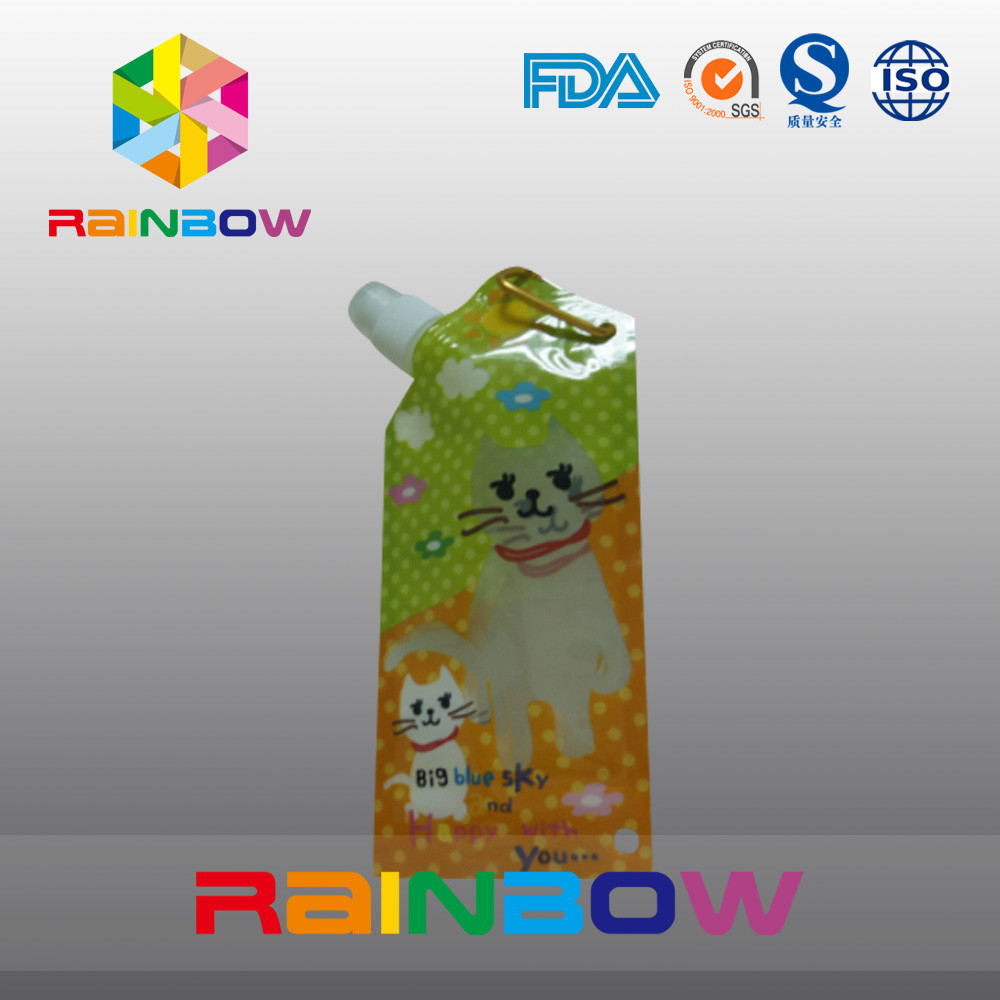 عصير نوع خاص/المشروبات يعبئ الحقائب مجمعة الجانب مع حلقة معدنية