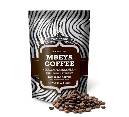 Stand Up مات ألومنيوم رقيقة معدنيّة قهوة حقيبة مع زيبر ، بنيّ قهوة حقيبة طعام أكياس