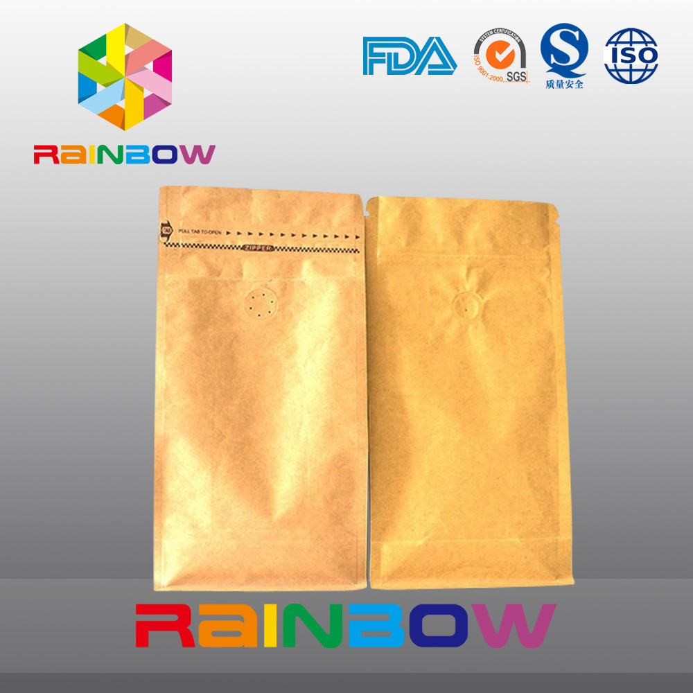 أسفل مجمعة الوقوف أكياس زيبلوك لتغليف القهوة مع صمام