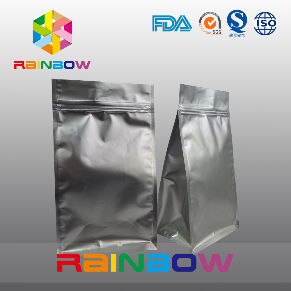 مات أسود 8 جانب ختم ختم القهوة أسفل أكياس مجمعة ziplock