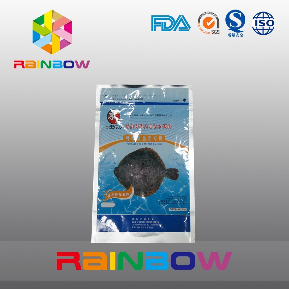 الألومنيوم احباط 1 كغم أغذية الحيوانات الأليفة الحقيبة الدائمة مع أكياس الطعم سحاب الصيد