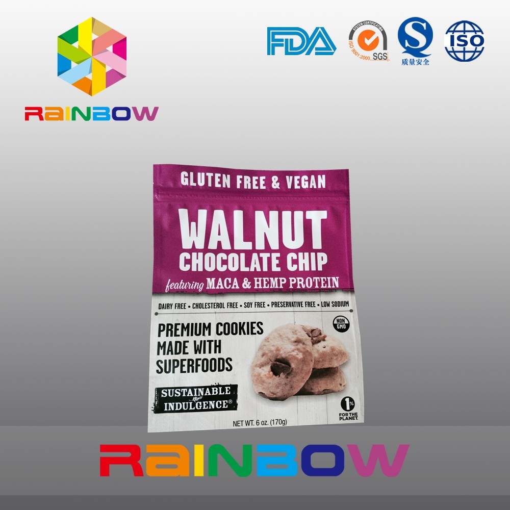 ماتي لينة سطح البلاستيك الحقيبة التغليف الكوكيز Doypack زيبلوك أكياس