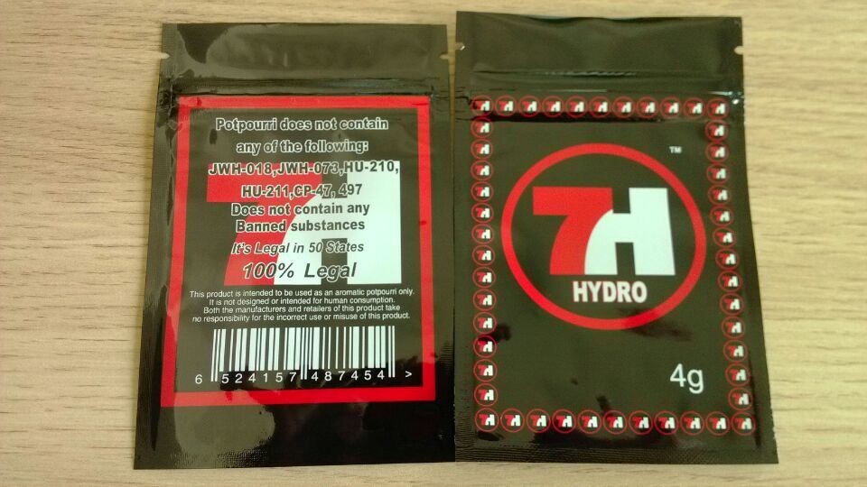 عادل الحقائب البلاستيكية القانونية التعبئة والتغليف للحصول على 7H كوش / هيدرو العشبية البخور كيس التغليف