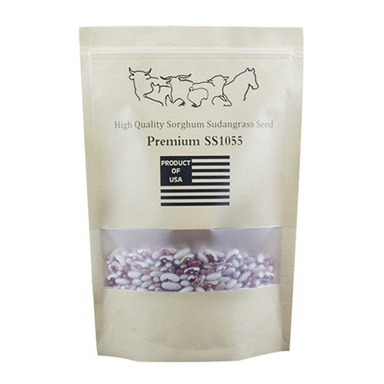 مخصص مطبوعة كرافت أكياس ورقة الأغلاق المطبوعة للحصول على بذور النبات