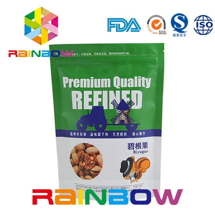 مخصص مطبوعة حزمة دوي المكسرات الحقيبة التغليف سستة والمسيل للدموع الشق