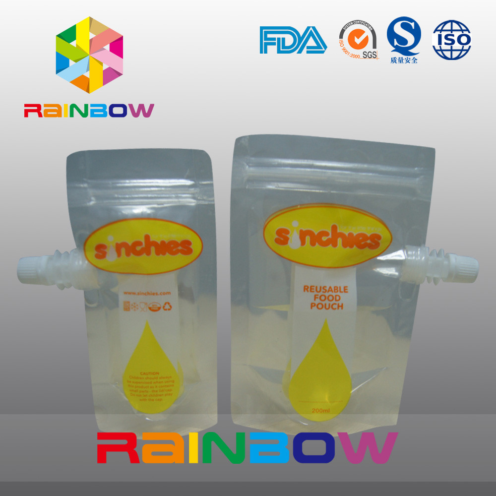 الوقوف الحقيبة عصير السائل ، السوستة شرب الحقائب الطباعة الحفر