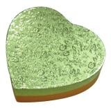 ecorative فاخرة هدية مربع الورق المعاد تدويره ، الأخضر ورقة مربع للشوكولاته