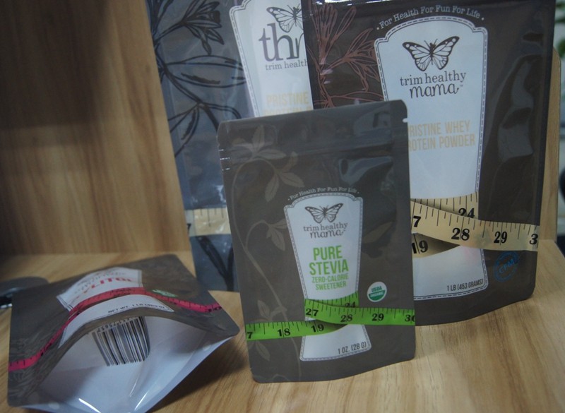 PET / PE نكهات مختلفة من السكر دوق-باي من البلاستيك التعبئة والتغليف مع سحاب