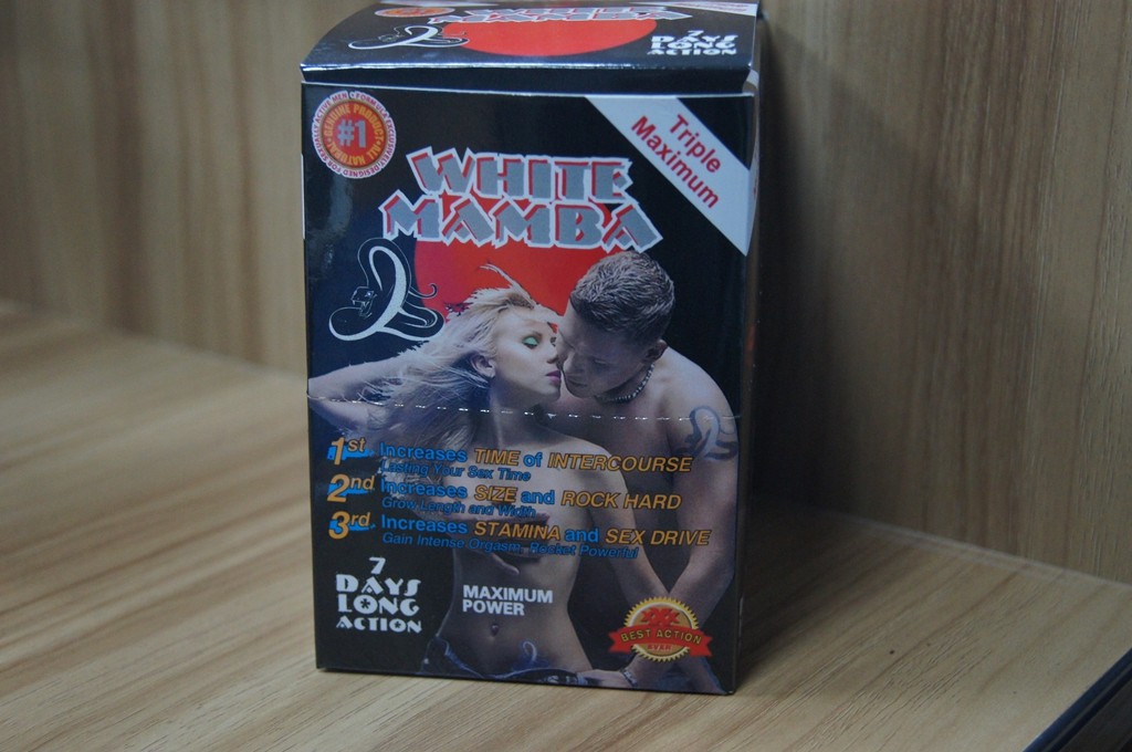 حبوب تعزيز الجنس عرض ورقة مربع وبطاقات صناديق النمر الأسود