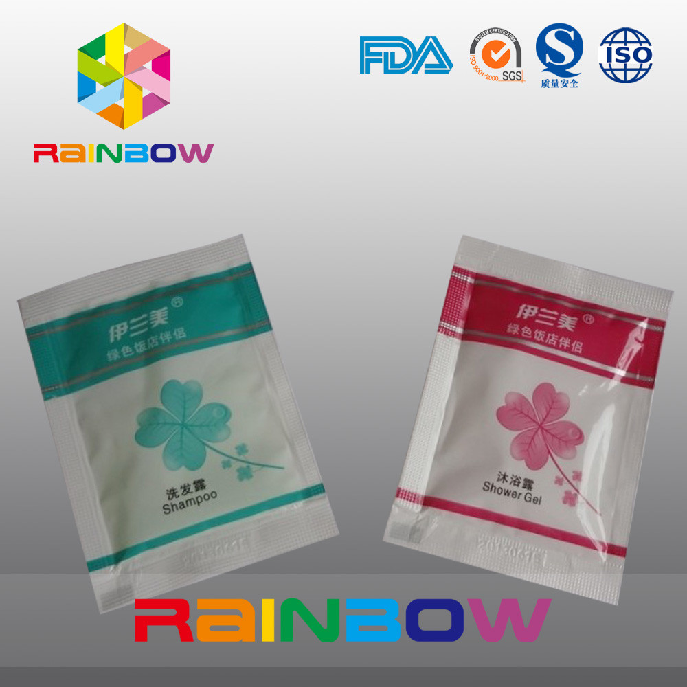 ثلاثة - الجانب مختومة الحقيبة حقيبة تغليف مستحضرات التجميل للحصول على شامبو / هلام الاستحمام والتغليف