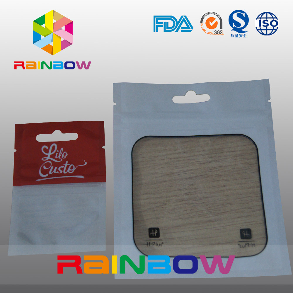 مايلر زيبلوك الحقائب البلاستيكية التعبئة والتغليف مع نافذة شفافة للسلع