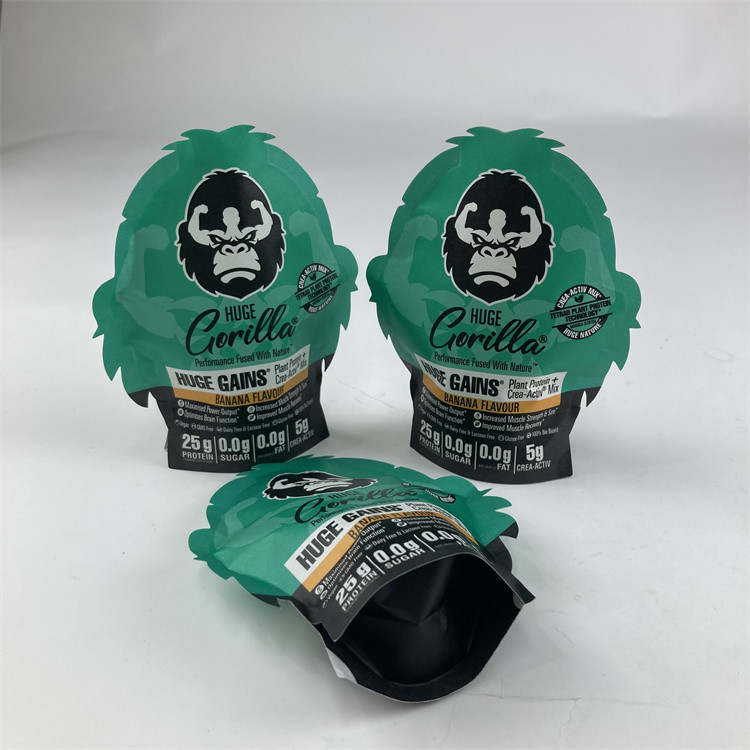 شكل غير منتظم مغلفة برائحة مايلر 3.5g 7g 14g 28g Soft Touch Ziplock Mylar Bag