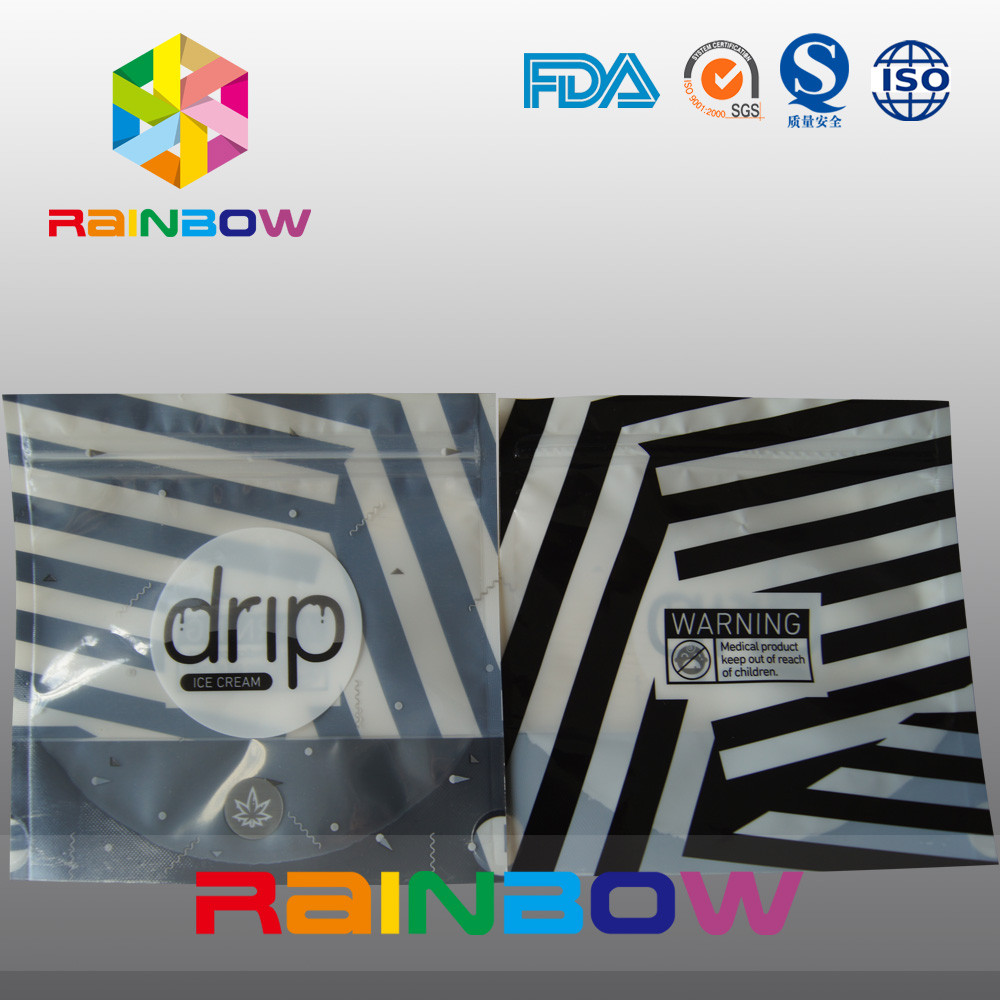 زيبرا سترايبس الوقوف حتى كيس نوني بالتنقيط ، الحقيبة الأنيقة مركب مايلر