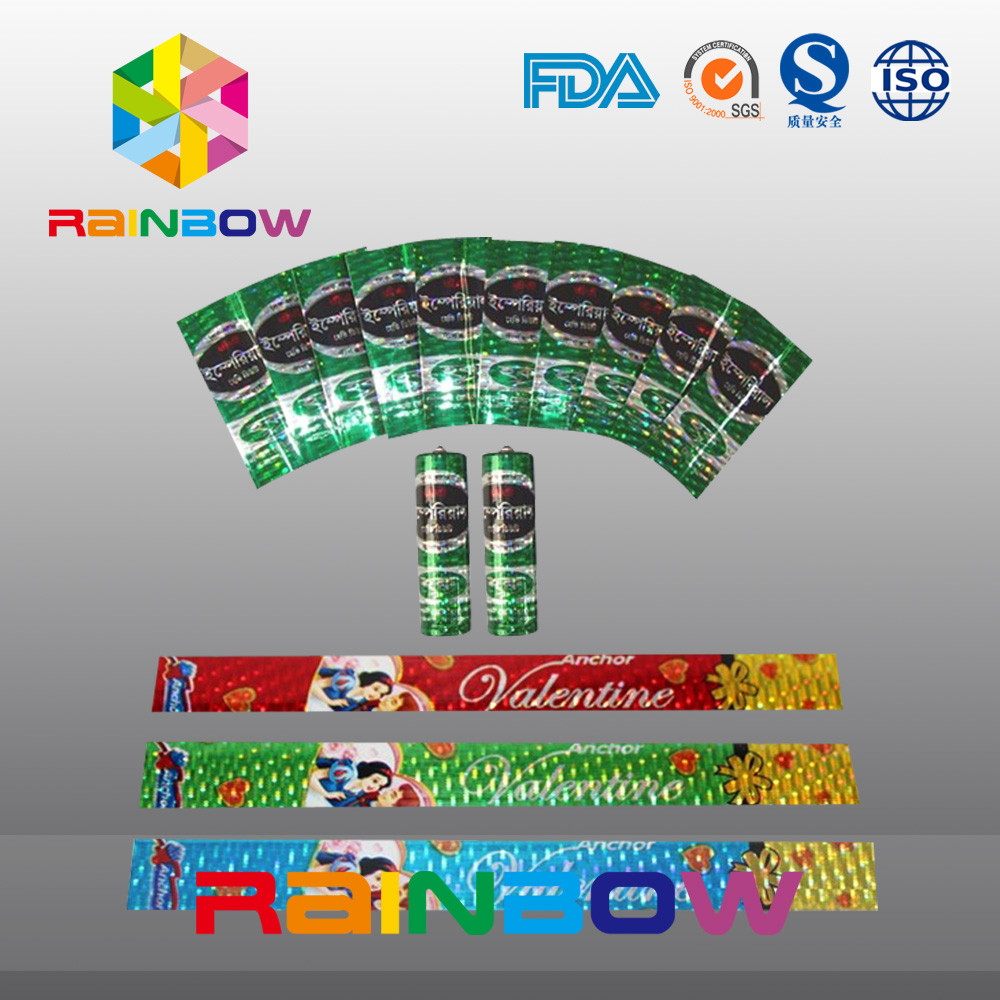 FDA مصدقة يتقلص التفاف الأكمام للبطارية ، يتقلص تسميات للزجاجات