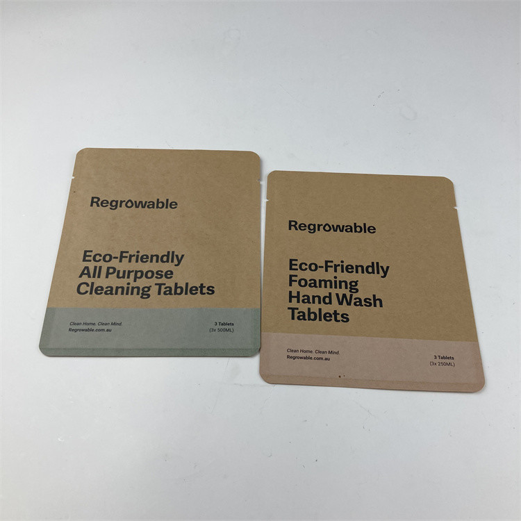 حقيبة ورقية للطباعة الرقمية قابلة للتسميد صديقة للبيئة للأغذية الصف للحلوى الخفيفة