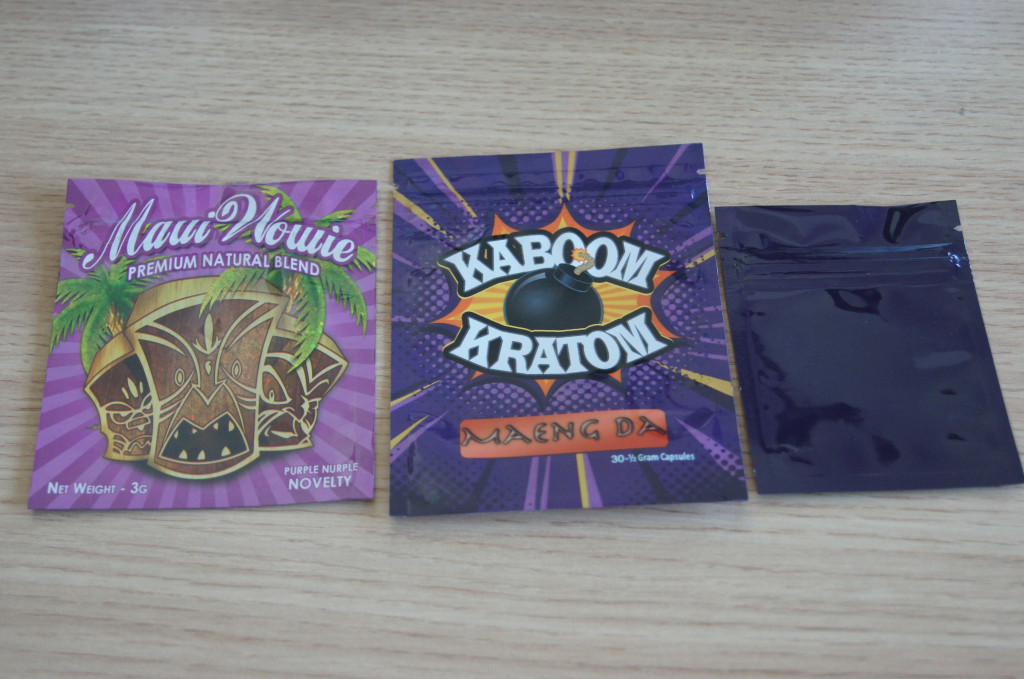 المواد الكيميائية ثلاثة الجانب ختم أكياس maeng دا kratom ziplock التعبئة والتغليف