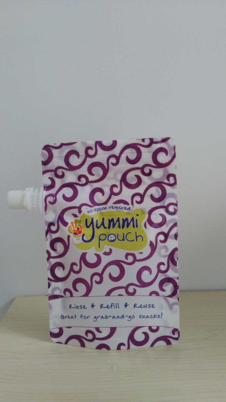 تخصيص 5 أوقية BPA الحرة الوقوف أغذية الأطفال الحقيبة مع Ziplock