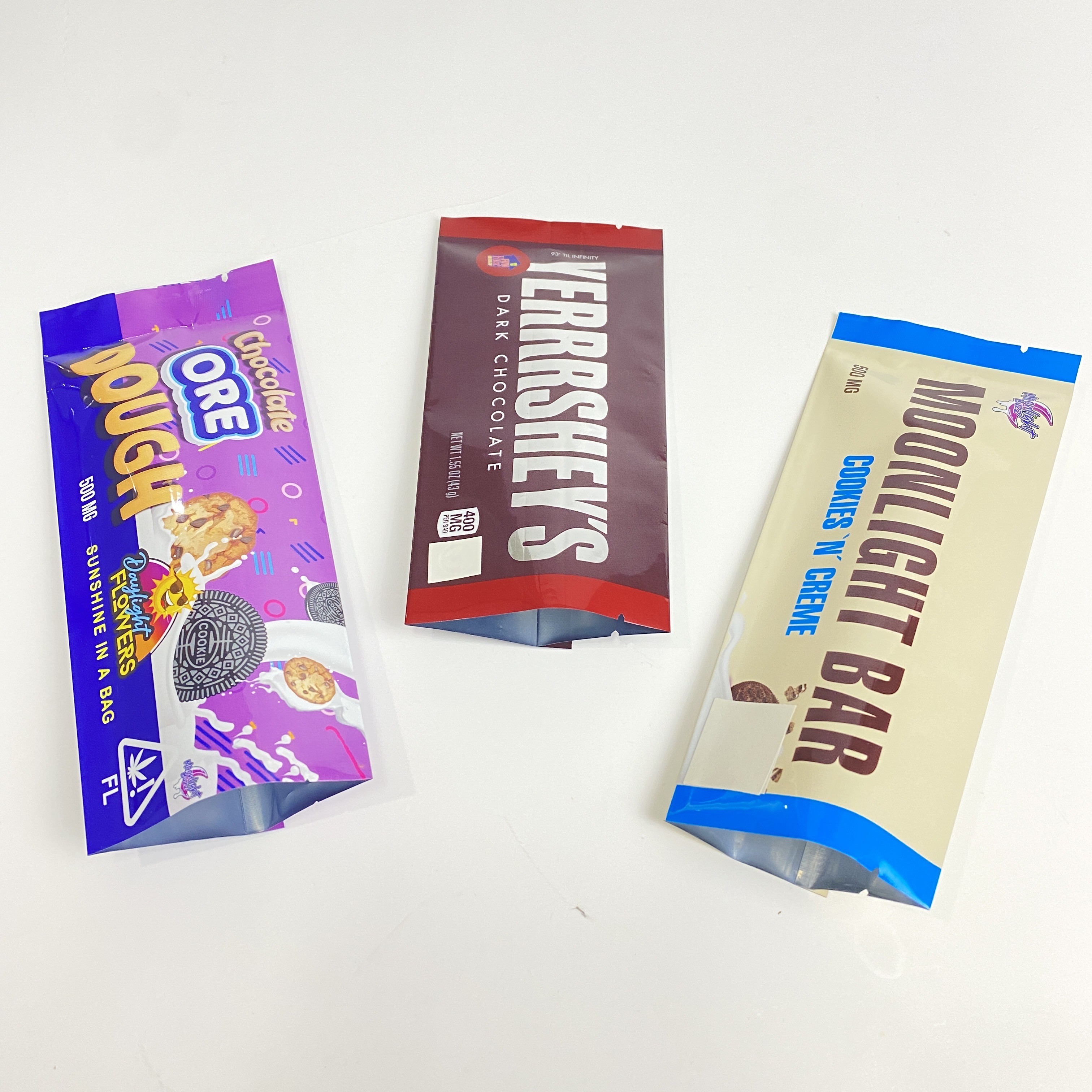 شعار مخصص الظهر مختومة حقيبة أكياس تغليف البذور حلوى صمغ