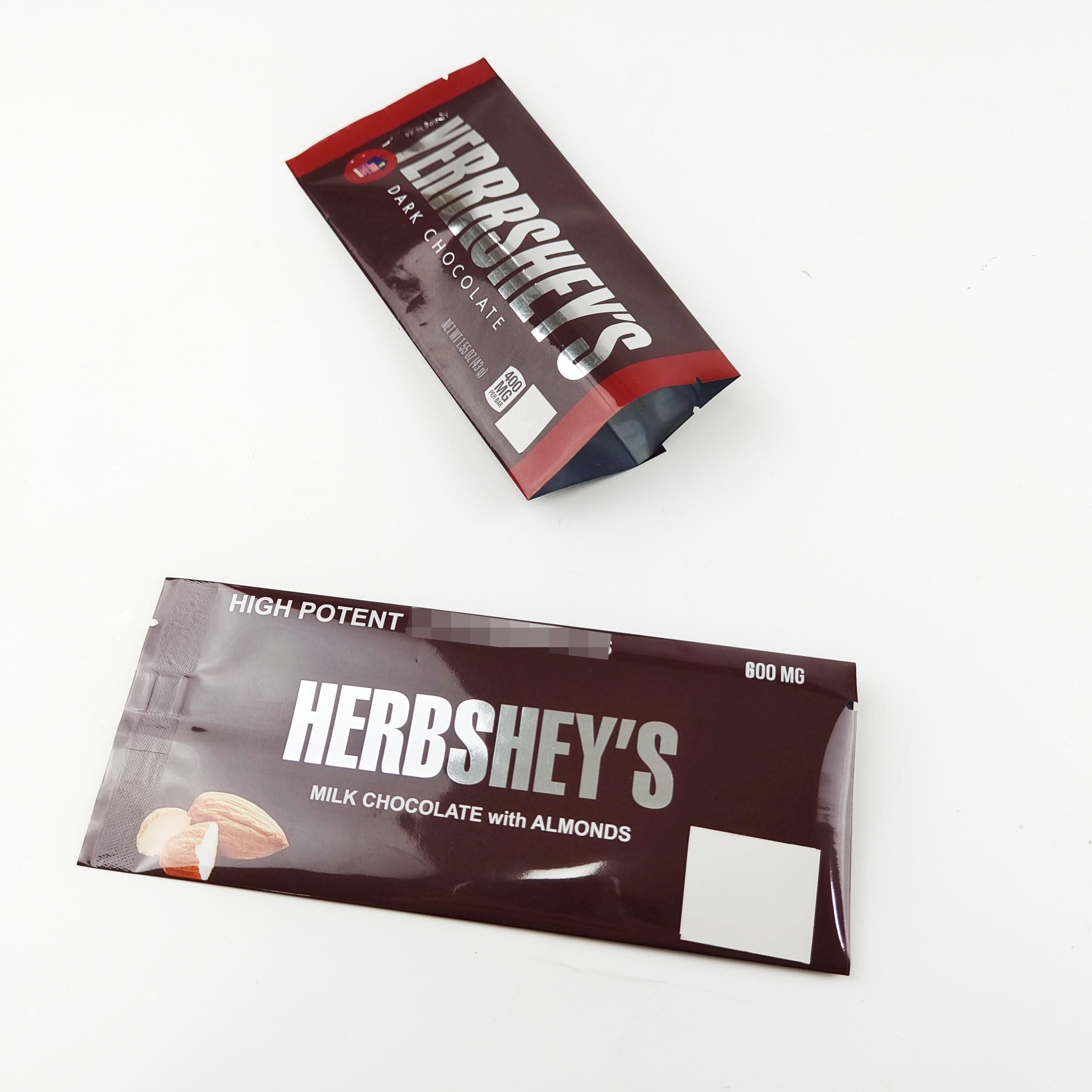 600mg الشوكولاته التعبئة والتغليف الحقيبة مخصص شعار احباط كيس الشوكولاته أكياس التعبئة والتغليف