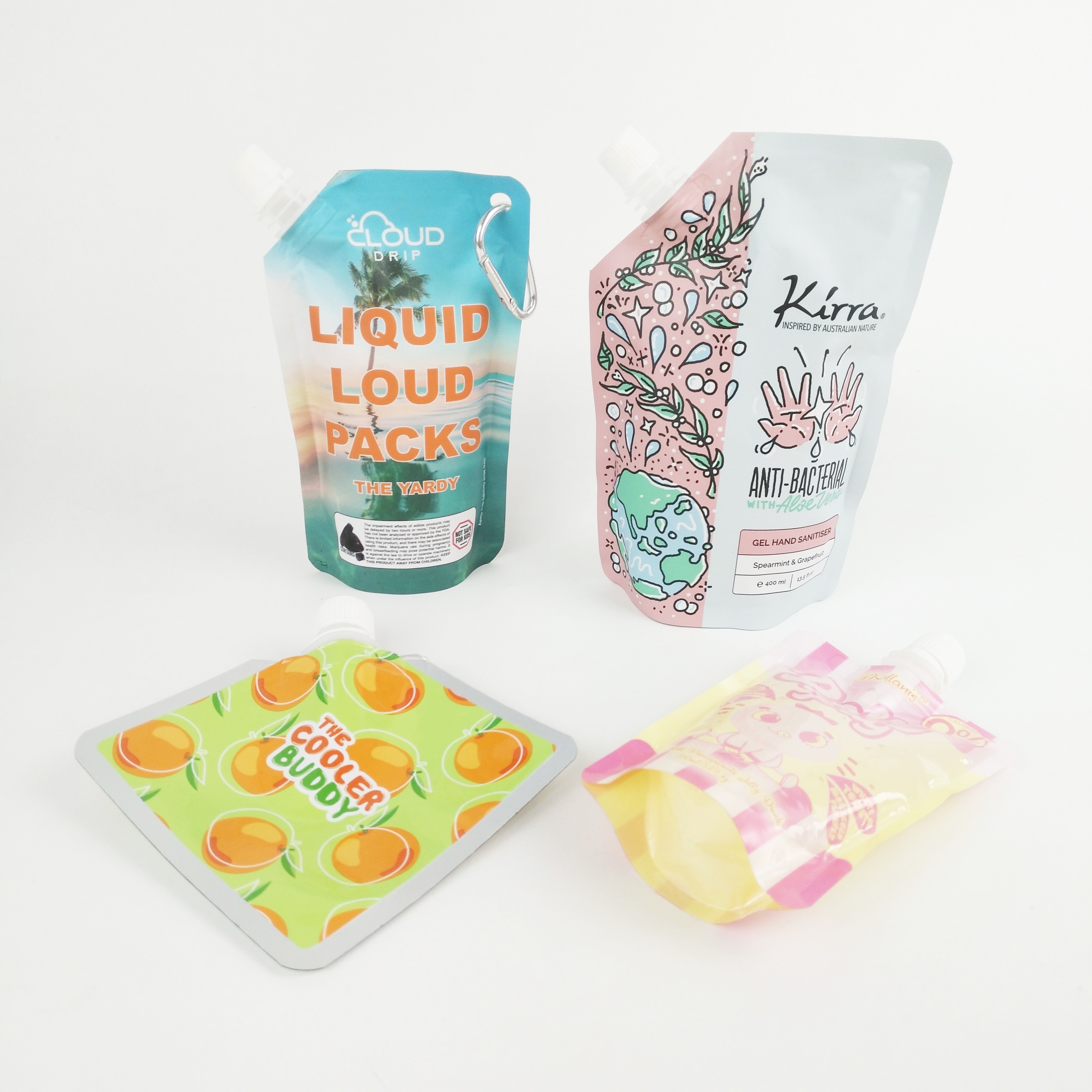 مخصص شامبو صنبور الحقيبة التعبئة والتغليف التجميل انبثاق السائل الحقائب الوقوف